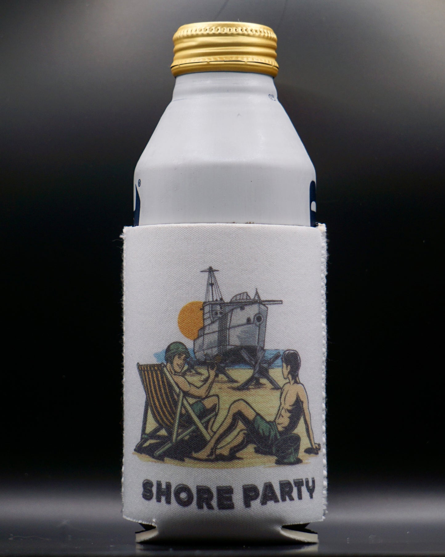 Shore party koozie