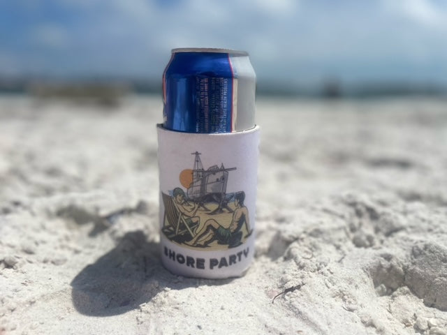 Shore party koozie